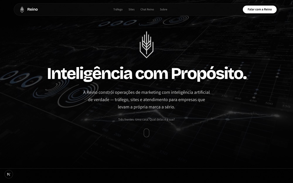 Site Reino, construído pela Reino